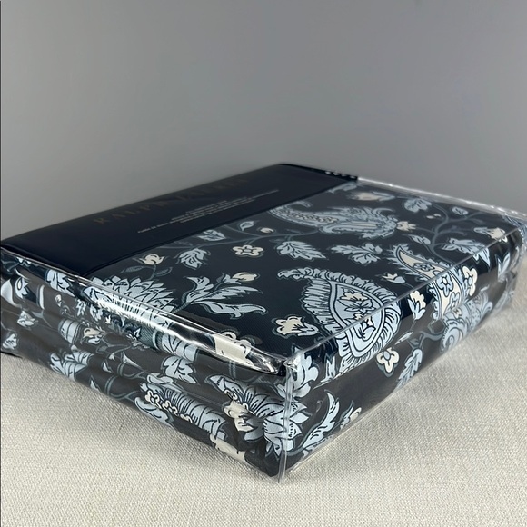 Ralph Lauren Delphone Paisley Duvet Cover Full Queen Navy Blue 100% Cotton NEW - Picture 2 of 8